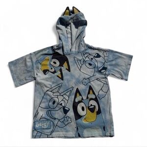 Kids' Blue Cartoon Character Hoodie